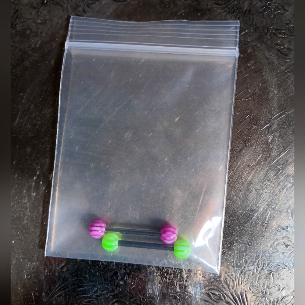 New in pack Tongue rings